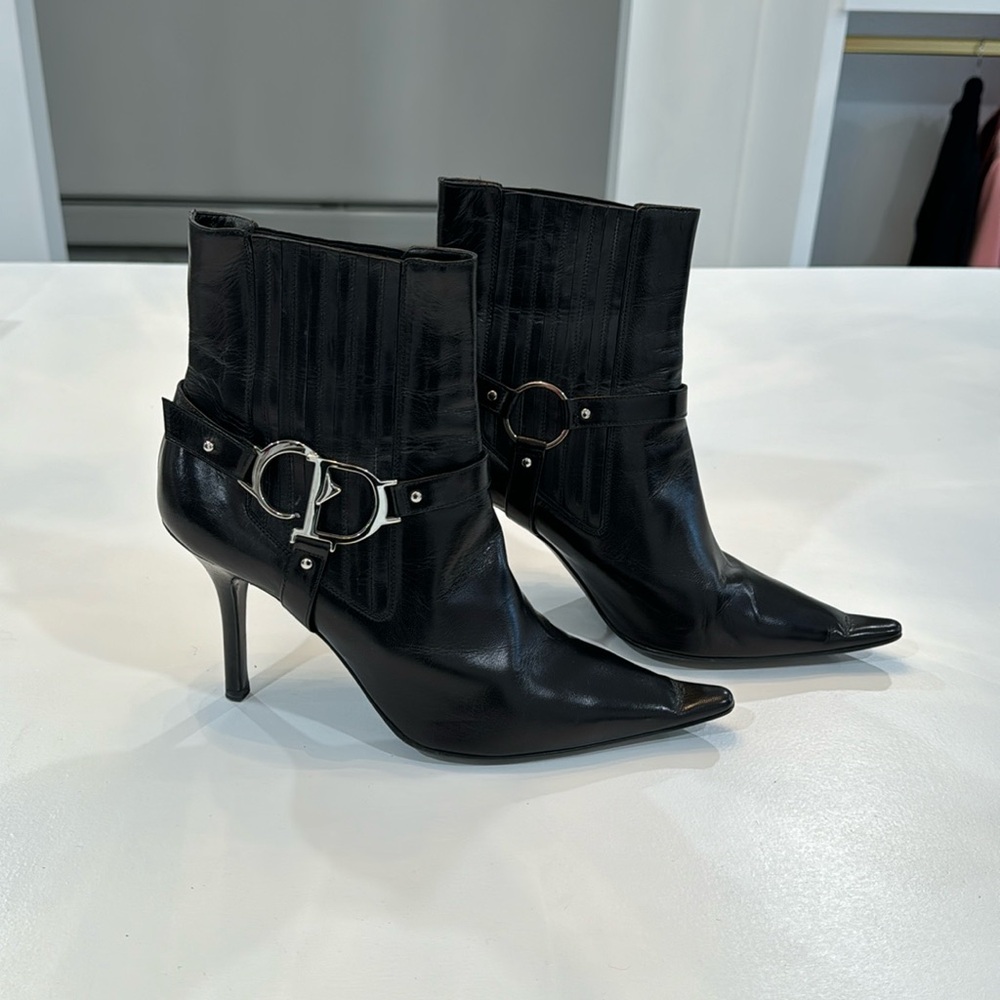 Christian Dior Leather Booties